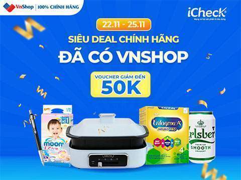 [THÔNG BÁO] Ra mắt kênh mua sắm VnShop trên ứng dụng iCheck Scanner